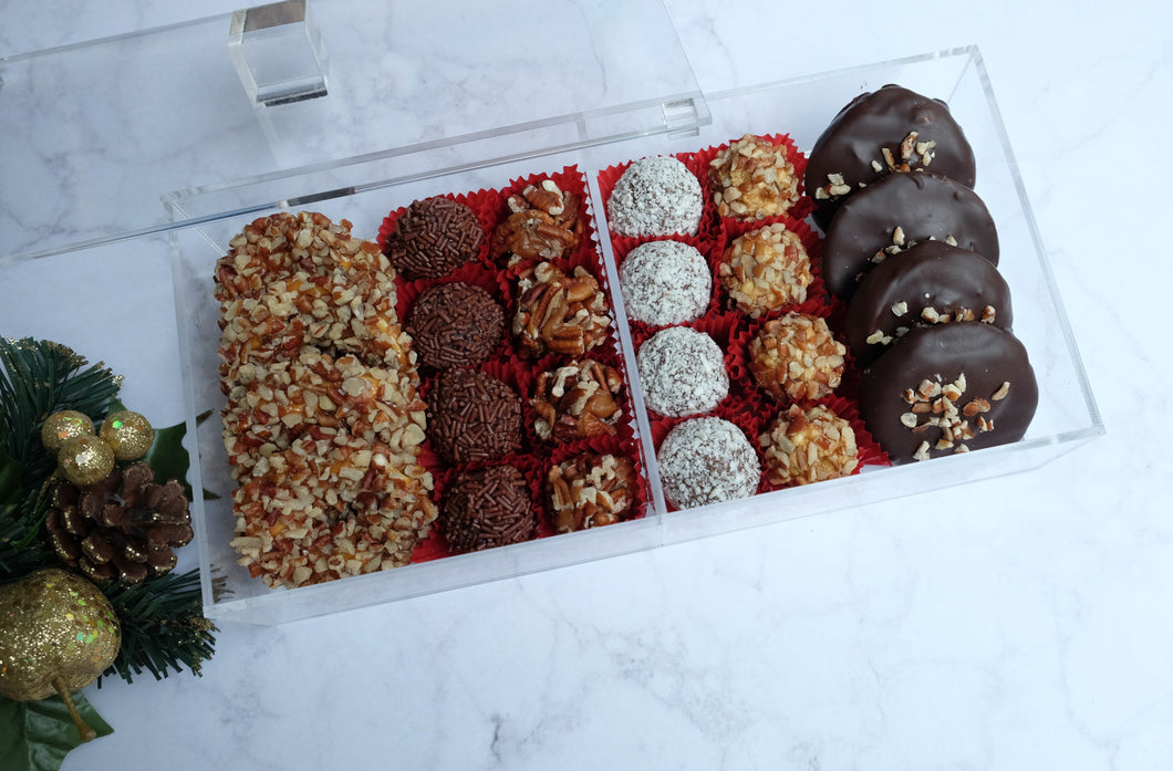 Caja de Acrilico 2 Divisiones